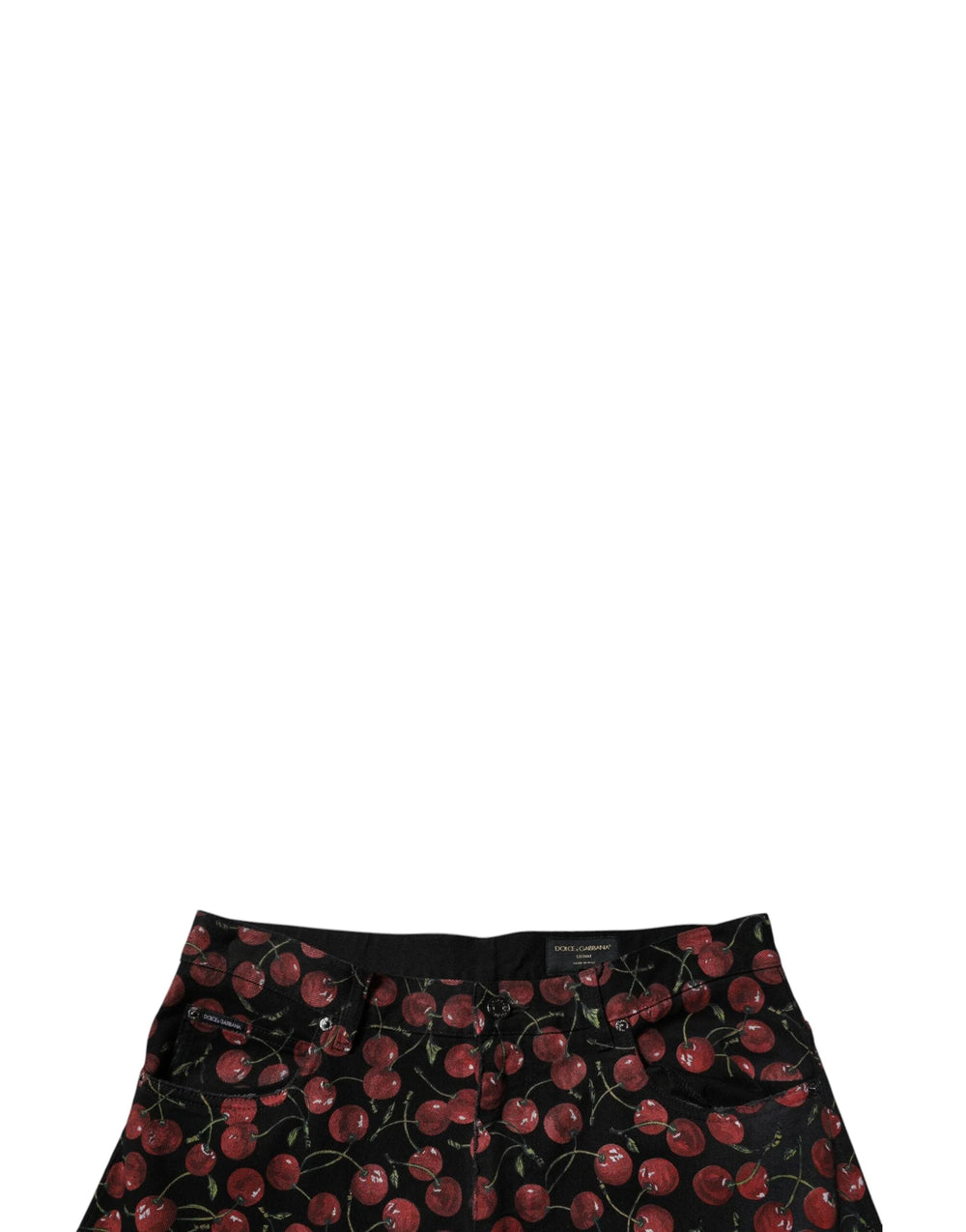 Dolce & Gabbana Black Cherry Cotton Straight Men Denim Jeans - IT48 | M - Jeans