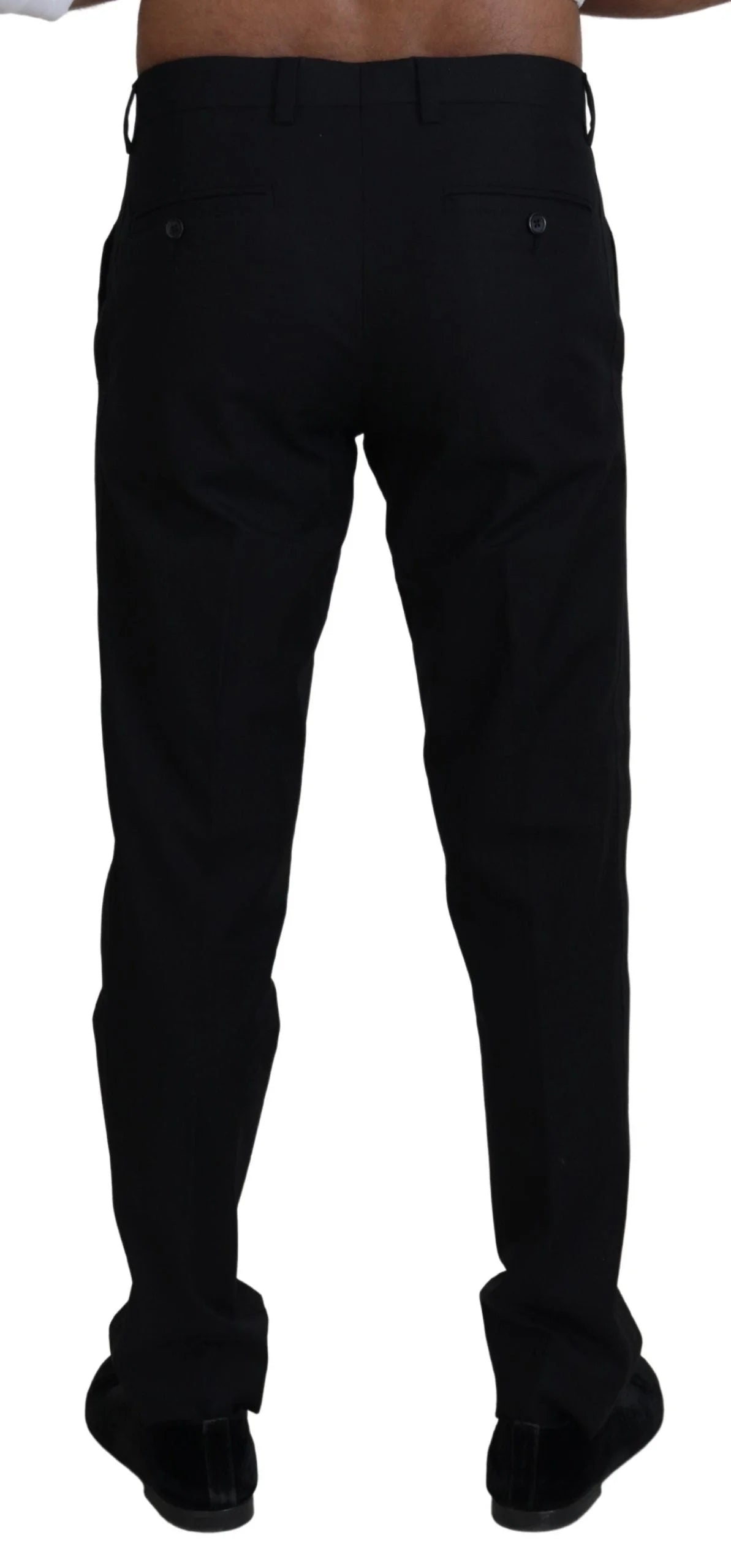 Dolce & Gabbana Black Chino Formal Cotton Pants - IT46 | S - Chinos