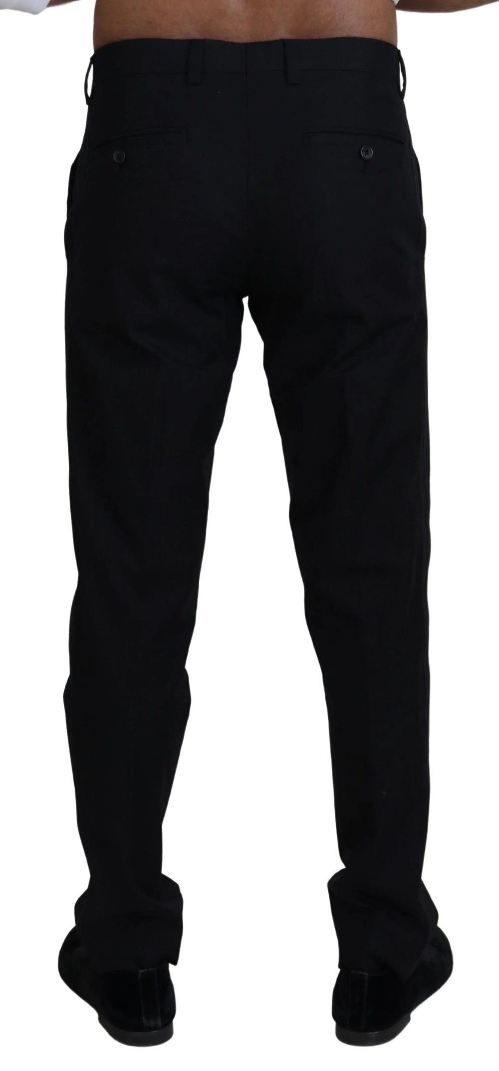 Dolce & Gabbana Black Chino Formal Cotton Pants - IT46 | S - Chinos