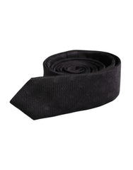 Dolce & Gabbana Black Circles Silk Adjustable Necktie Tie - Neckties