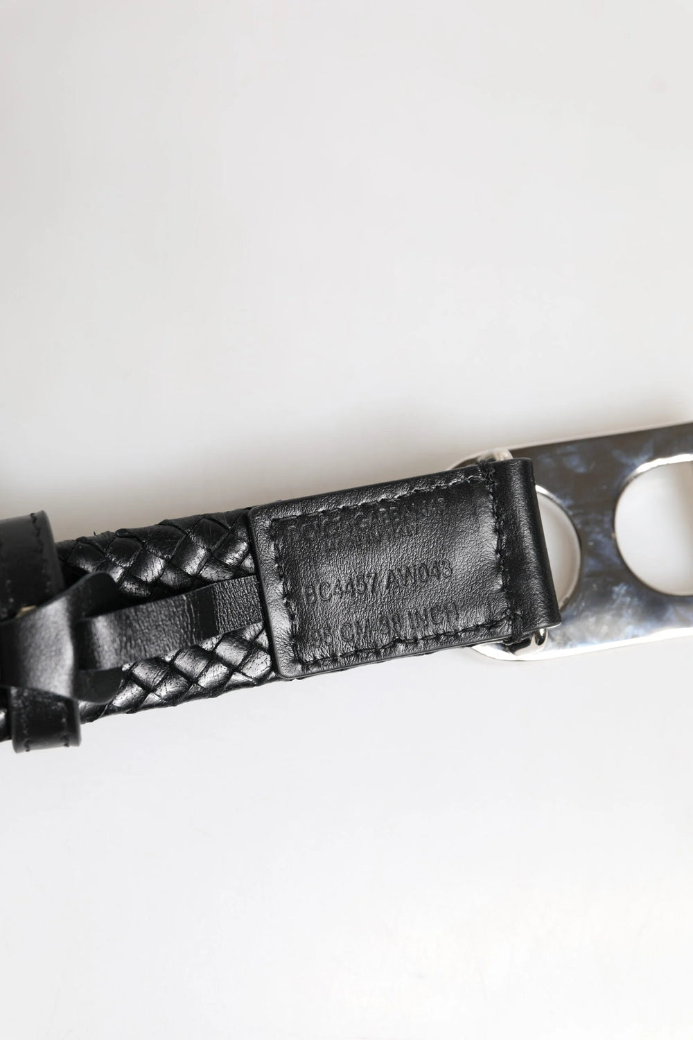 Dolce & Gabbana Black Classic Leather DG Logo Buckle Belt - 95 cm / 38 Inches - Belts