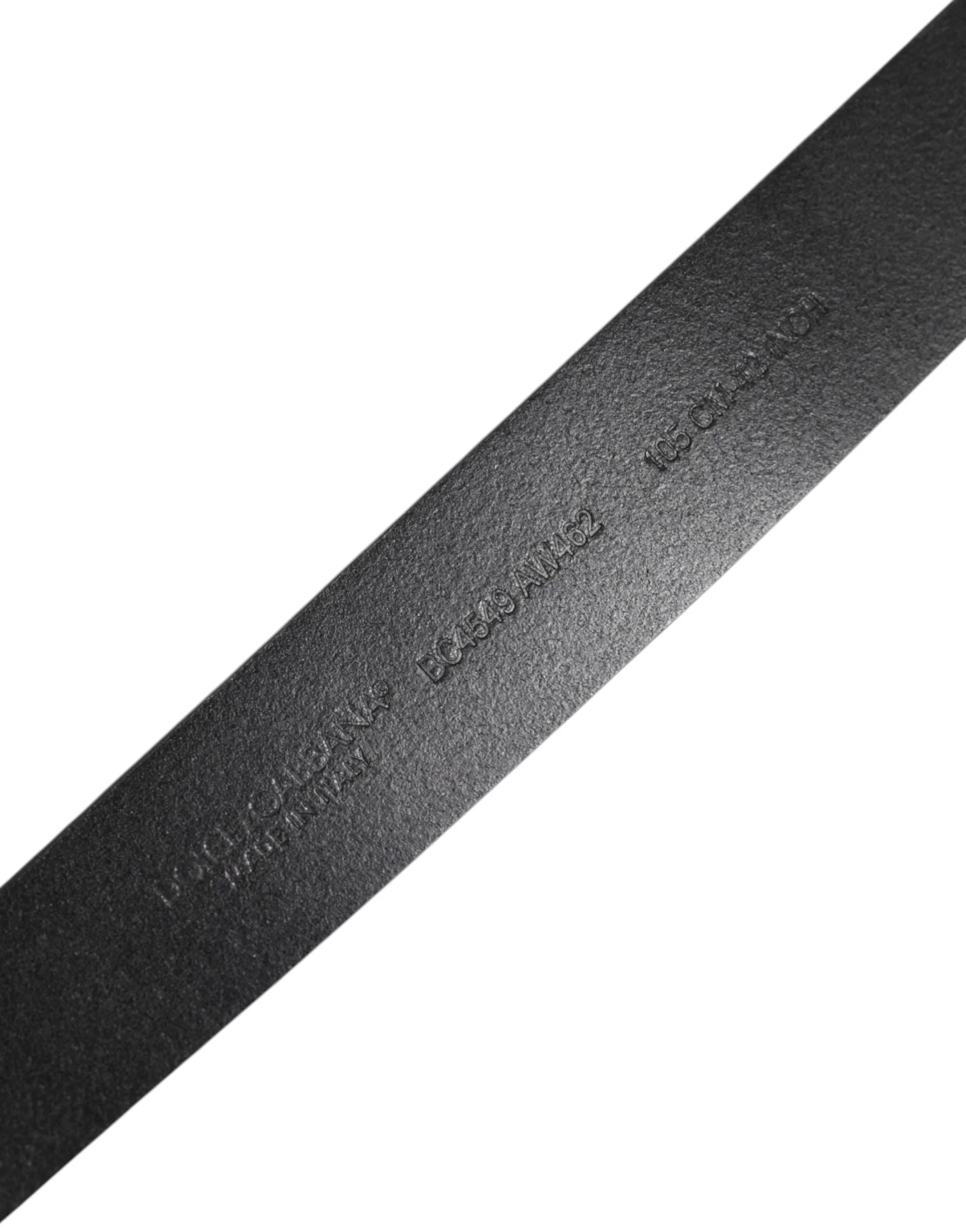 Dolce & Gabbana Black Classic Leather Metal Buckle Belt - Belts