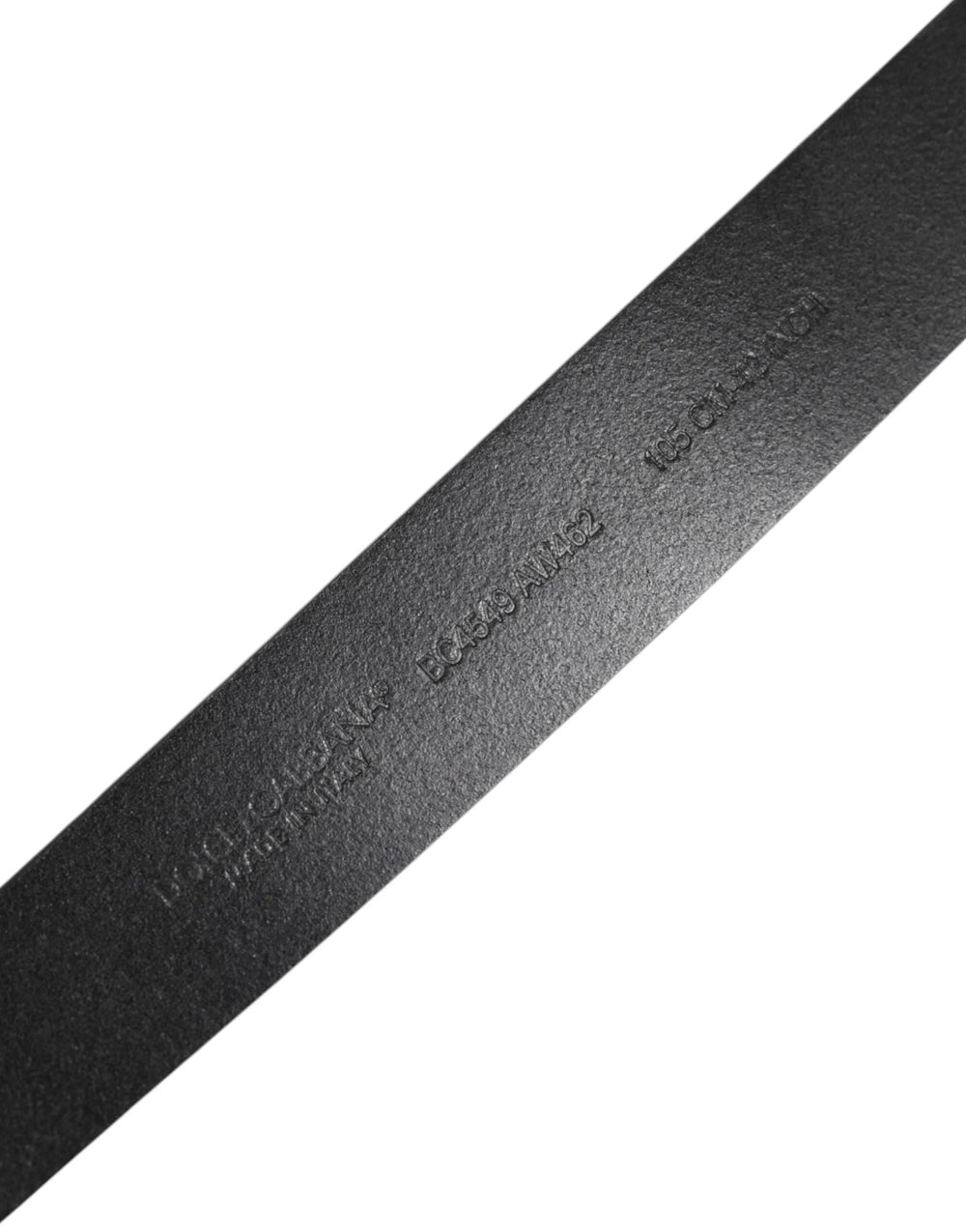 Dolce & Gabbana Black Classic Leather Metal Buckle Belt - Belts