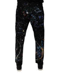 Dolce & Gabbana Jeans Slim Leggings em Algodão Estampado Preto - IT48 | M