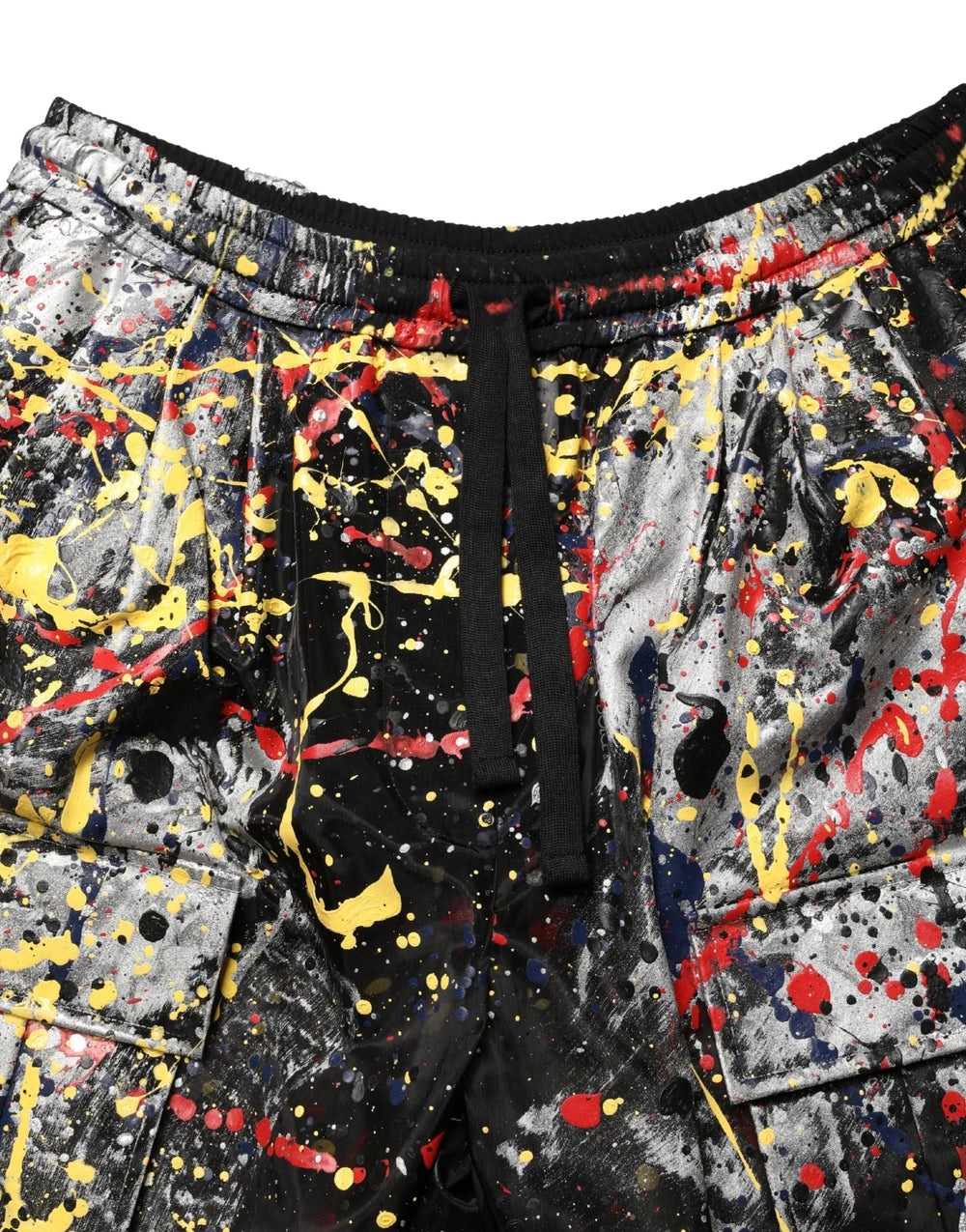 Dolce & Gabbana Cargobyxor, cropped, med svart ColorSplash-effekt - IT44|L