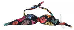 Dolce & Gabbana Black Corals Print Swimsuit Beachwear Bikini Top - IT1 | XS - Swimwear Tops