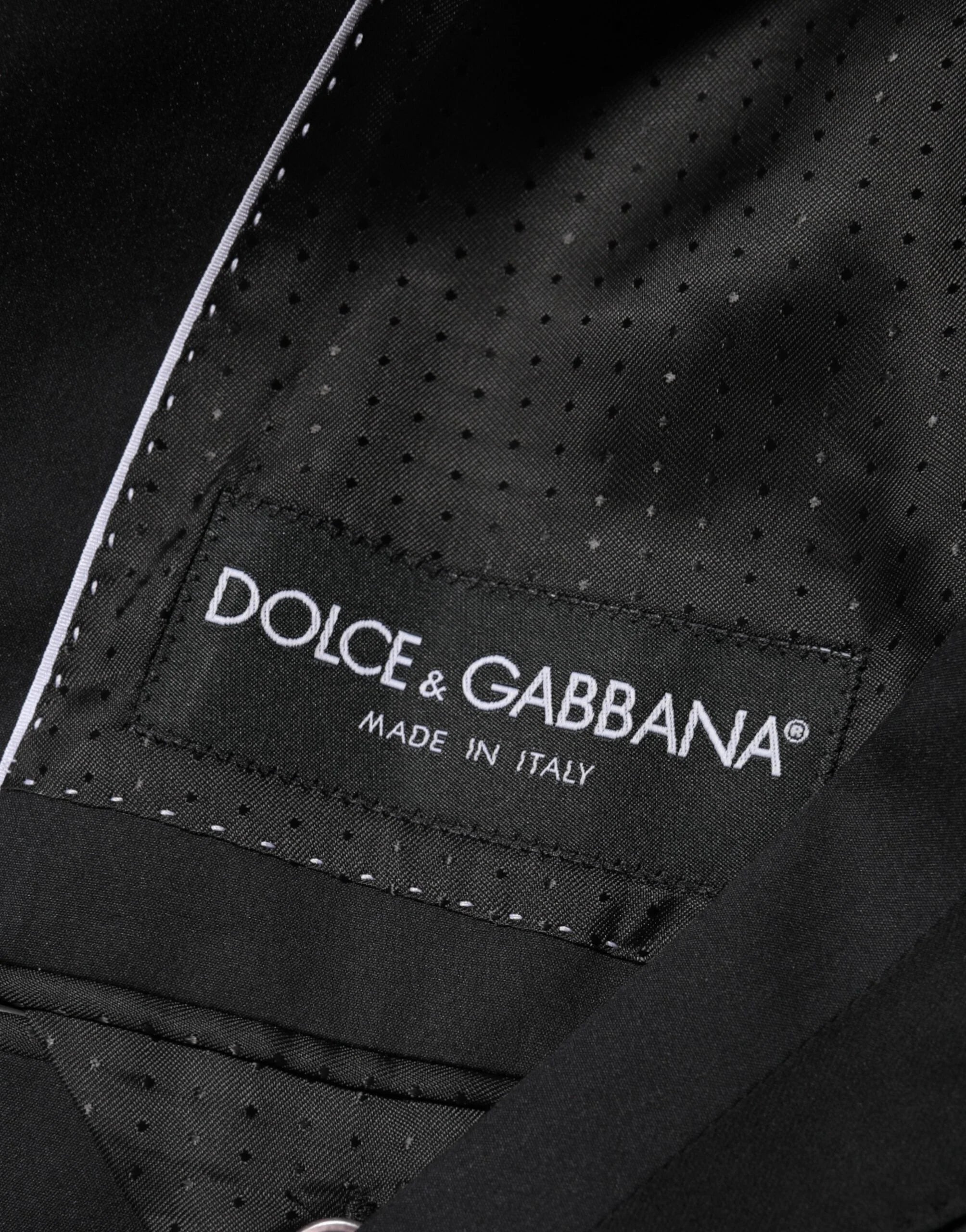 Dolce & Gabbana Black Cotton 2 Buttons Suit Jacket Blazer - IT52 | XL - Sport Jackets