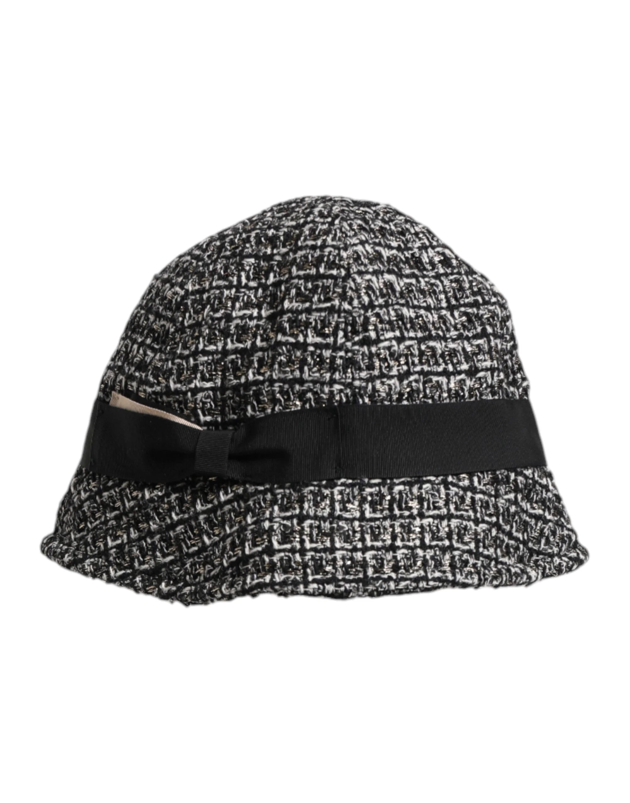 Dolce & Gabbana Black Cotton Blend Bucket Hat - 57 cm|S - Bucket Hats