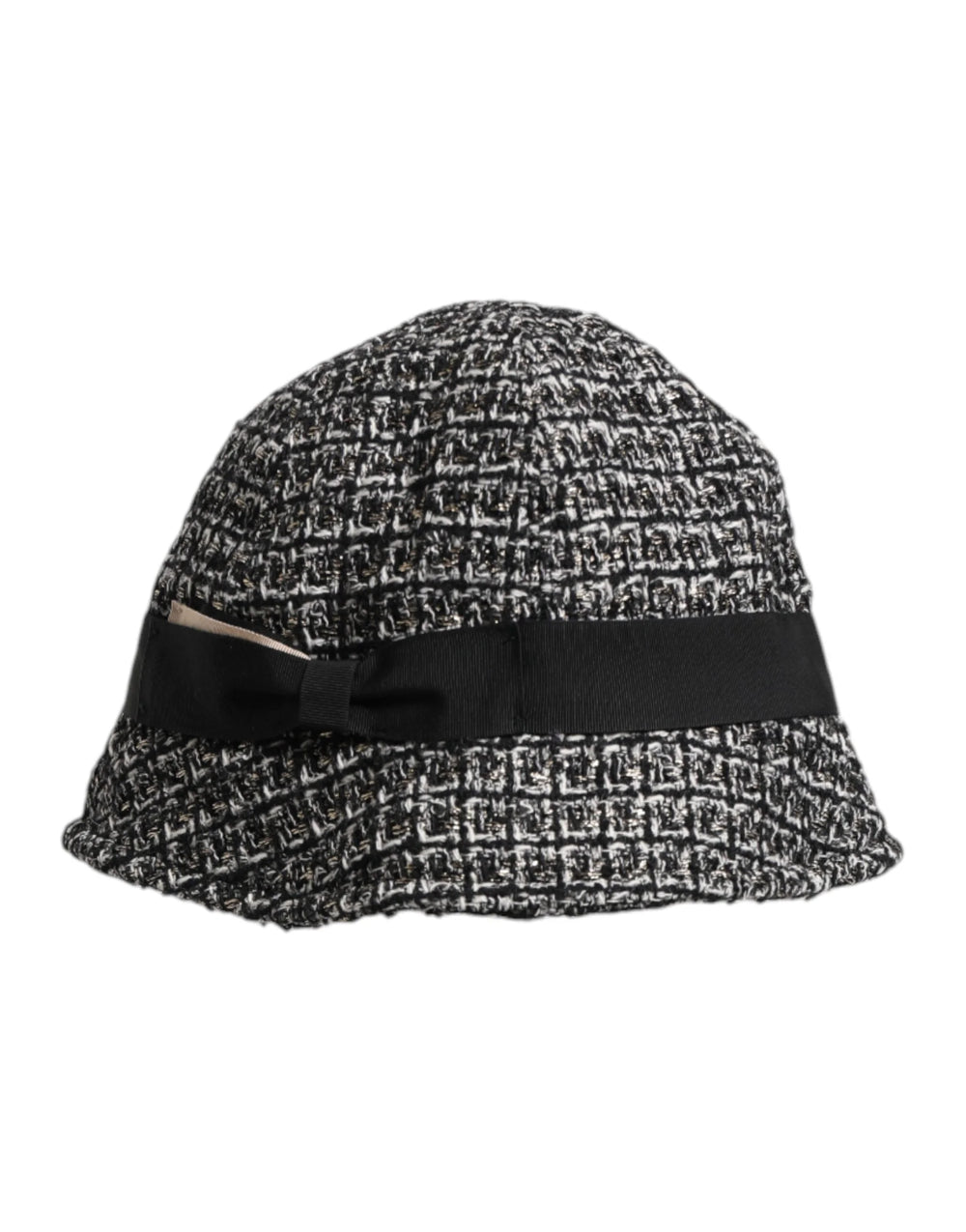 Dolce & Gabbana Black Cotton Blend Bucket Hat - 57 cm|S - Bucket Hats