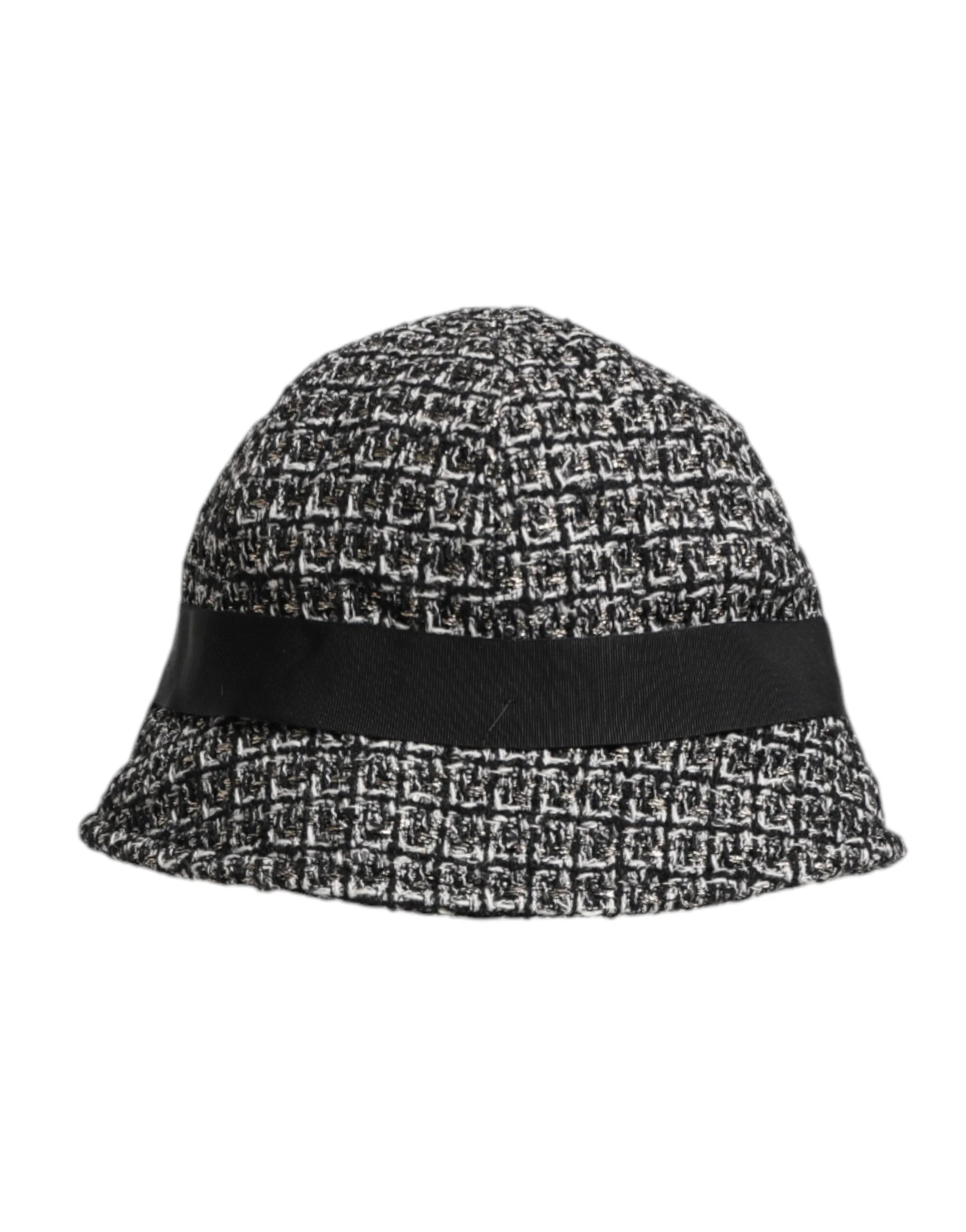 Dolce & Gabbana Black Cotton Blend Bucket Hat - 57 cm|S - Bucket Hats
