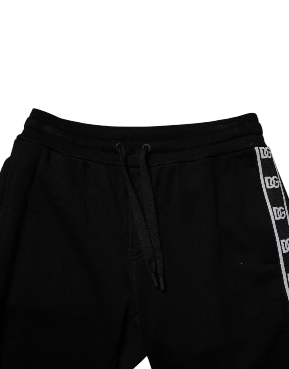 Dolce & Gabbana Black Cotton Blend Cropped Sweatpants Pants - IT50 | L - Sweatpants