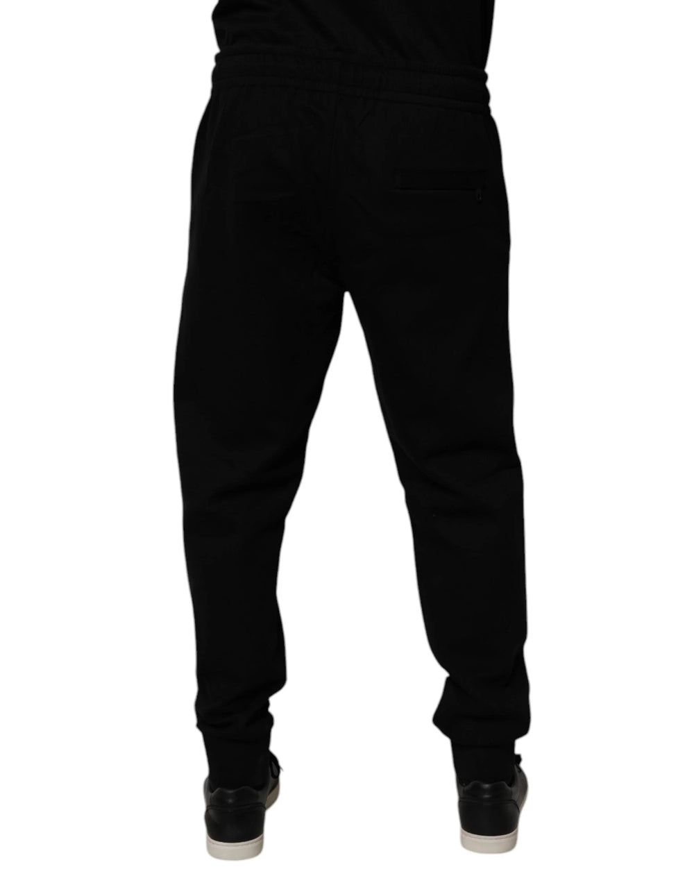 Dolce & Gabbana Black Cotton Blend Jogger Sweatpants Pants - IT50 | L - Joggers
