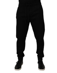 Dolce & Gabbana Black Cotton Blend Jogger Sweatpants Pants - IT50 | L - Joggers