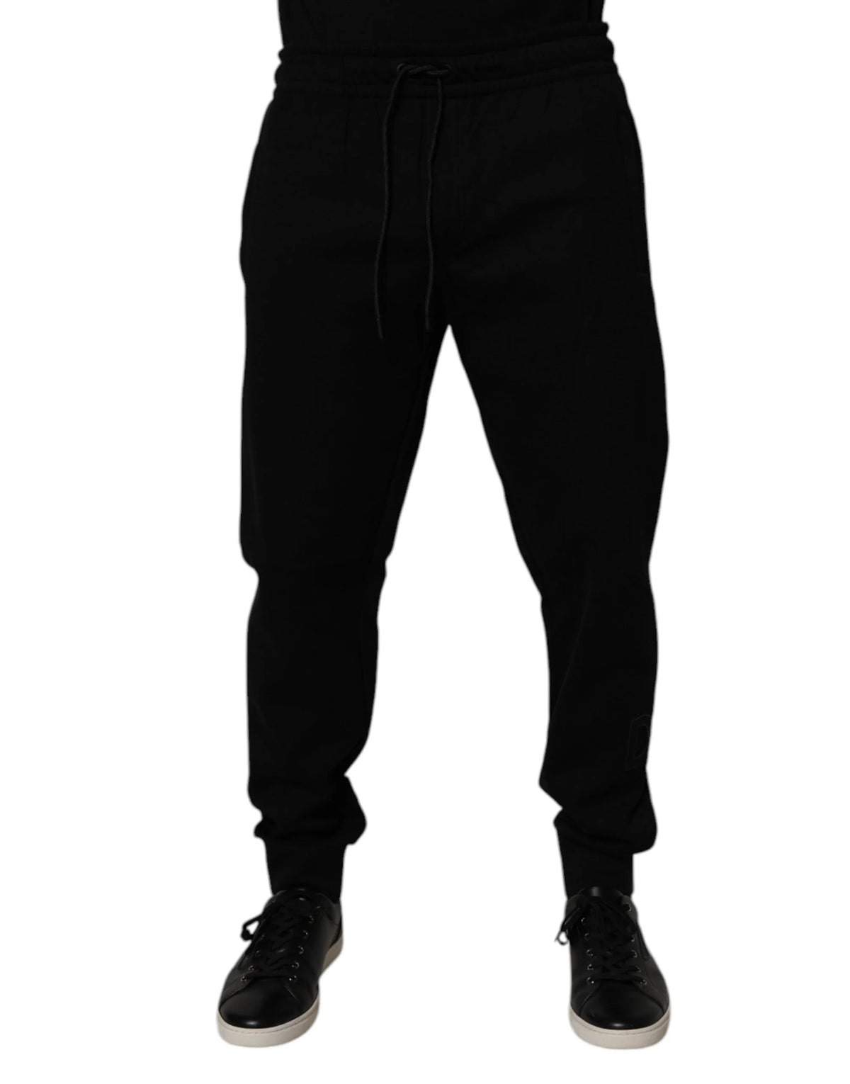 Dolce & Gabbana Black Cotton Blend Jogger Sweatpants Pants - IT50 | L - Joggers