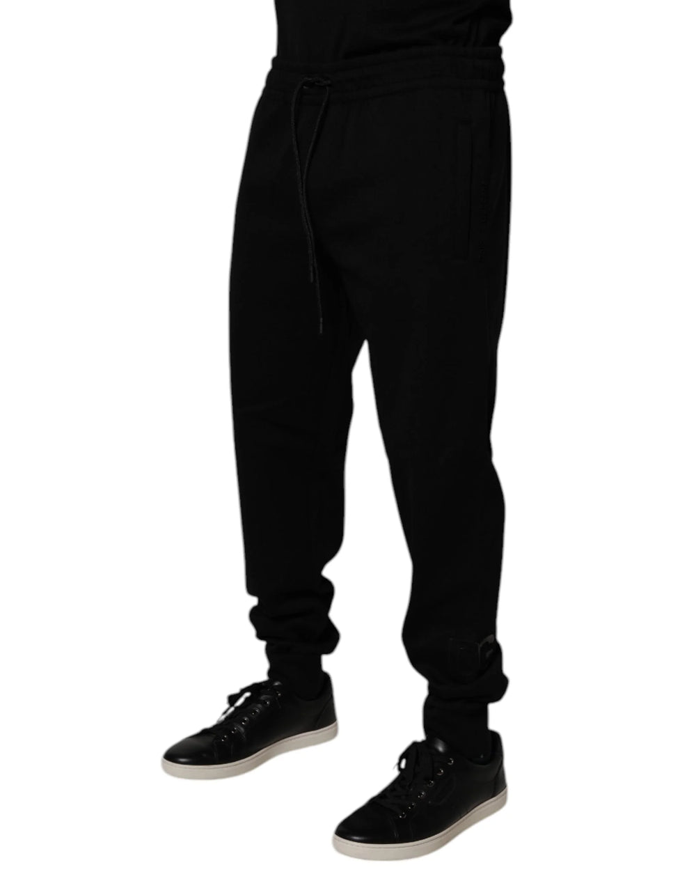 Dolce & Gabbana Black Cotton Blend Jogger Sweatpants Pants - IT52 | XL - Joggers