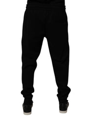 Dolce & Gabbana Black Cotton Blend Jogger Sweatpants Pants - IT52 | XL - Joggers