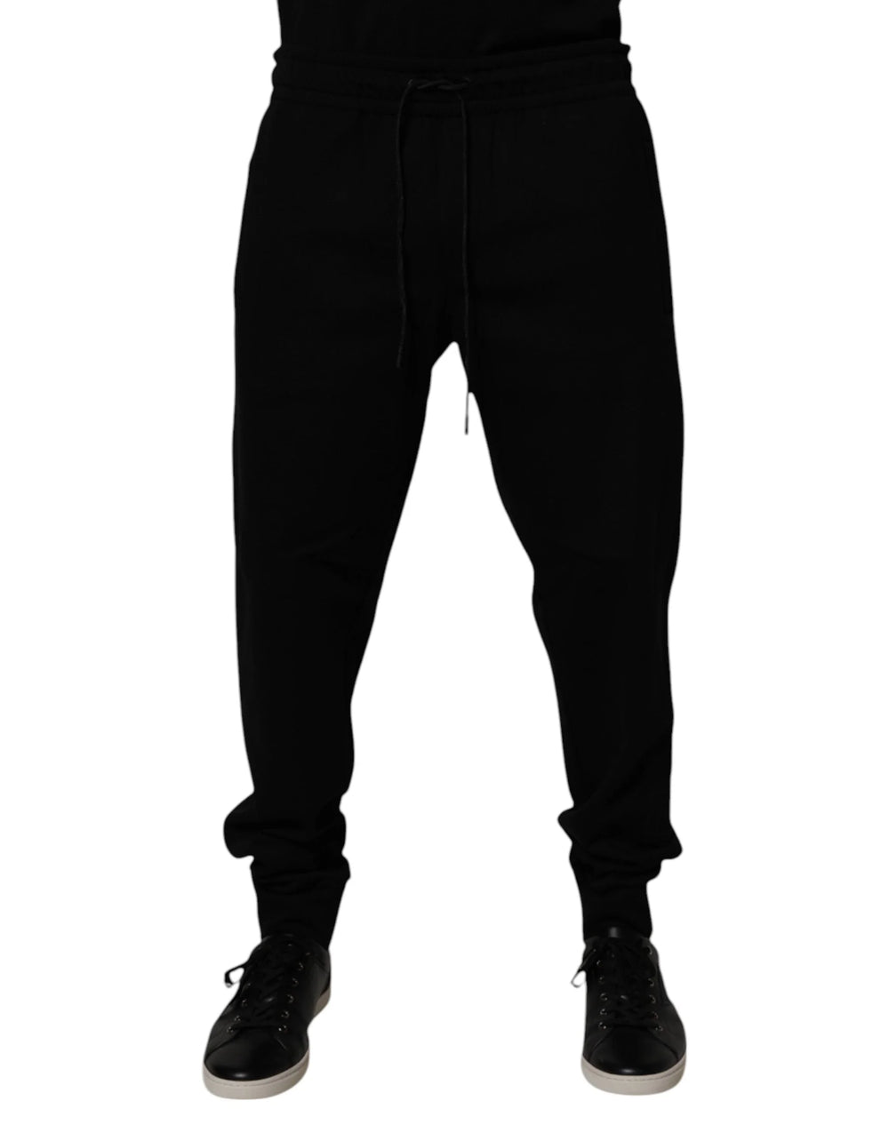 Dolce & Gabbana Black Cotton Blend Jogger Sweatpants Pants - IT52 | XL - Joggers