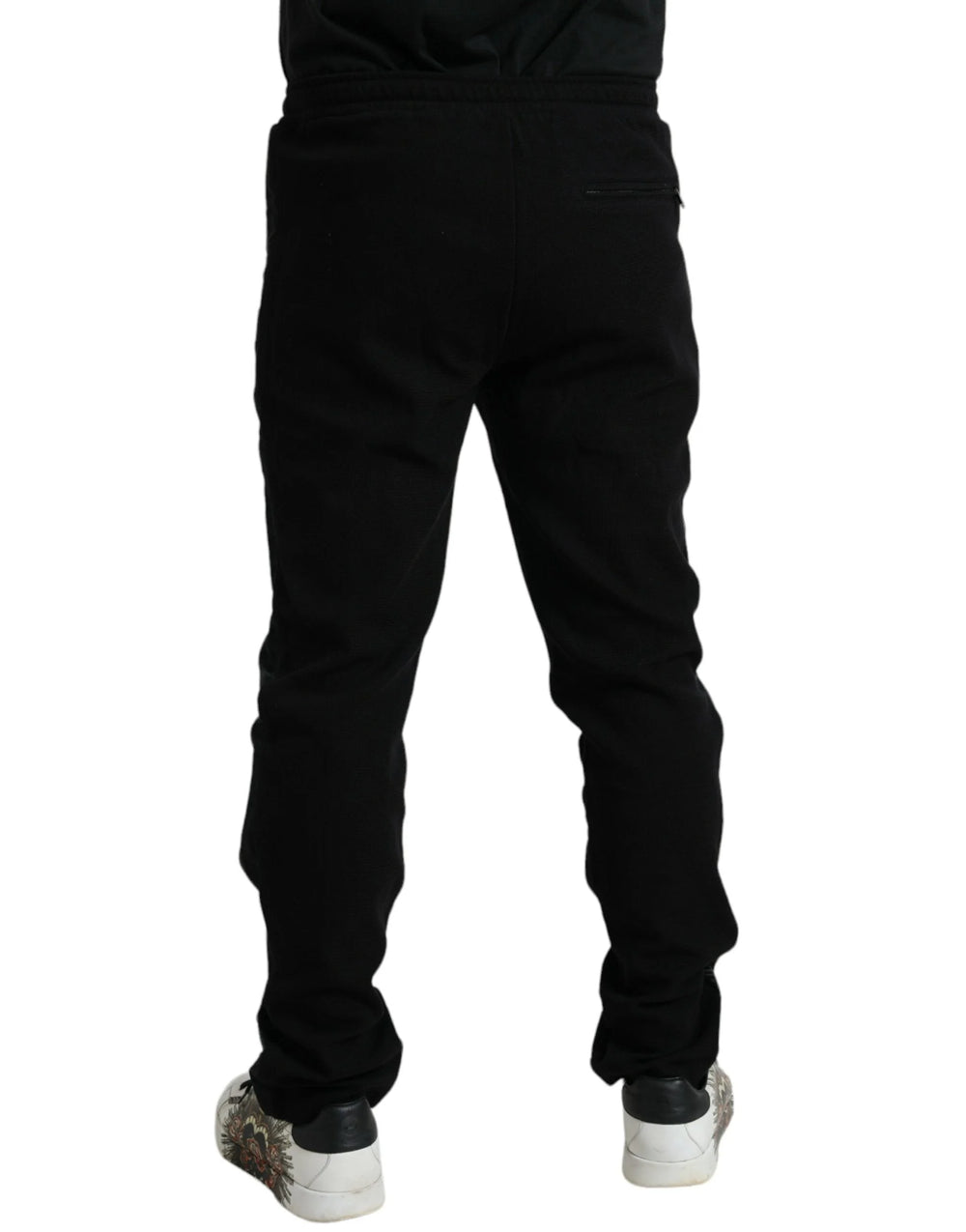 Dolce & Gabbana Black Cotton Blend Jogger Sweatpants Pants - IT54 | XL - Joggers