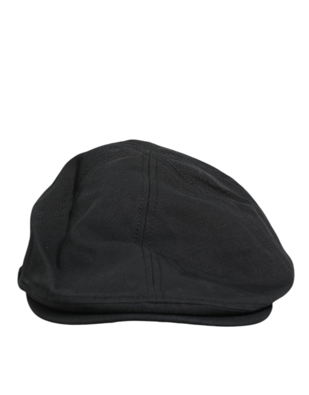 Dolce & Gabbana Black Cotton Blend Newsboy Men Cloth Cap Hat - 58 cm|M