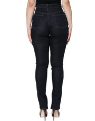 Dolce & Gabbana Black Cotton Blend Skinny Denim Jeans - IT46|XL - Jeans