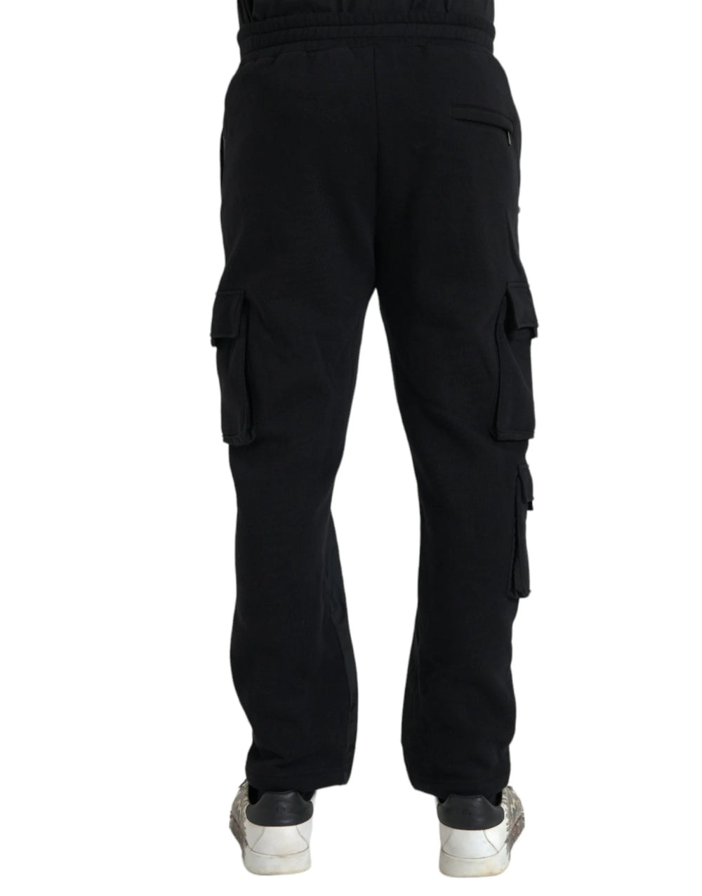 Dolce & Gabbana Black Cotton Blend Skinny Pants - IT48 | M - Trousers