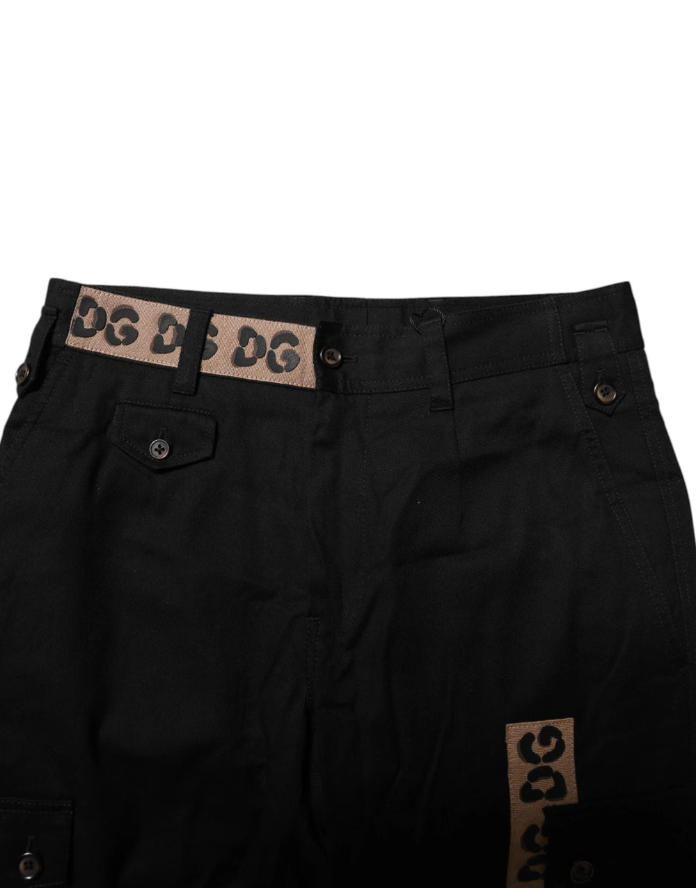 Dolce & Gabbana Black Cotton Cargo Casual Pants - IT44 | XS - Cargo Pants
