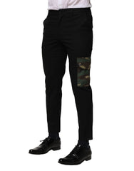 Dolce & Gabbana Black Cotton Cargo Dress Men Pants - IT46 | S - Cargo Pants