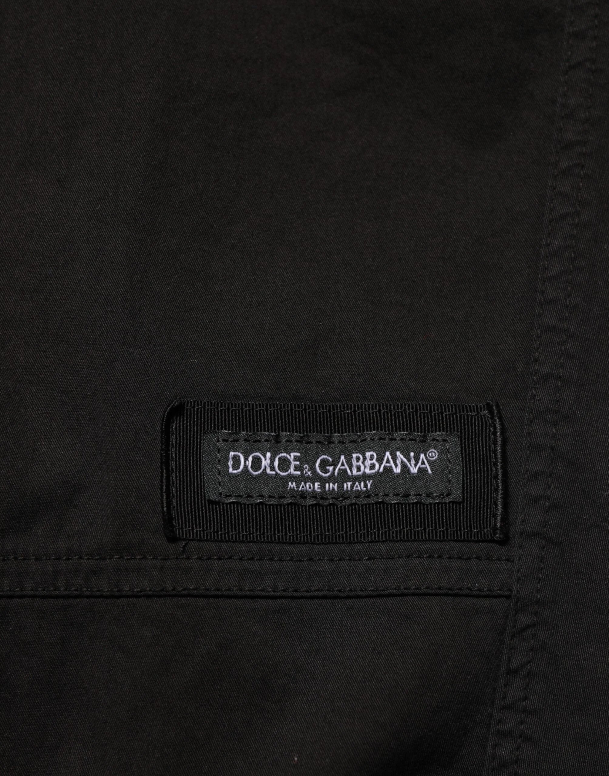 Dolce & Gabbana Black Cotton Cargo Jogger Sweatpants Pants - IT58 | XXL - Joggers
