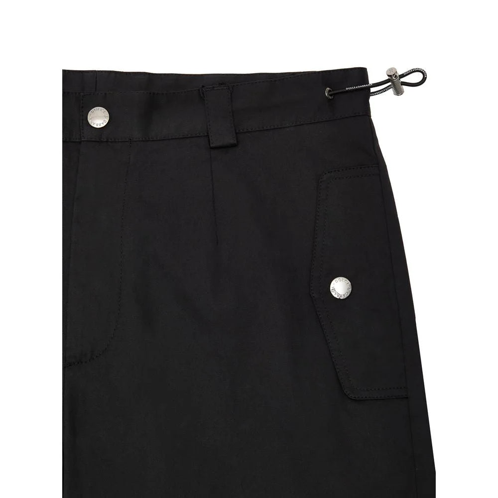 Dolce & Gabbana Black Cotton Cargo Pant - IT48 | M