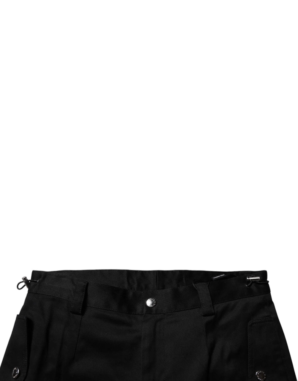 Dolce & Gabbana Black Cotton Cargo Tapered Pants - IT48 | M - Cargo Pants