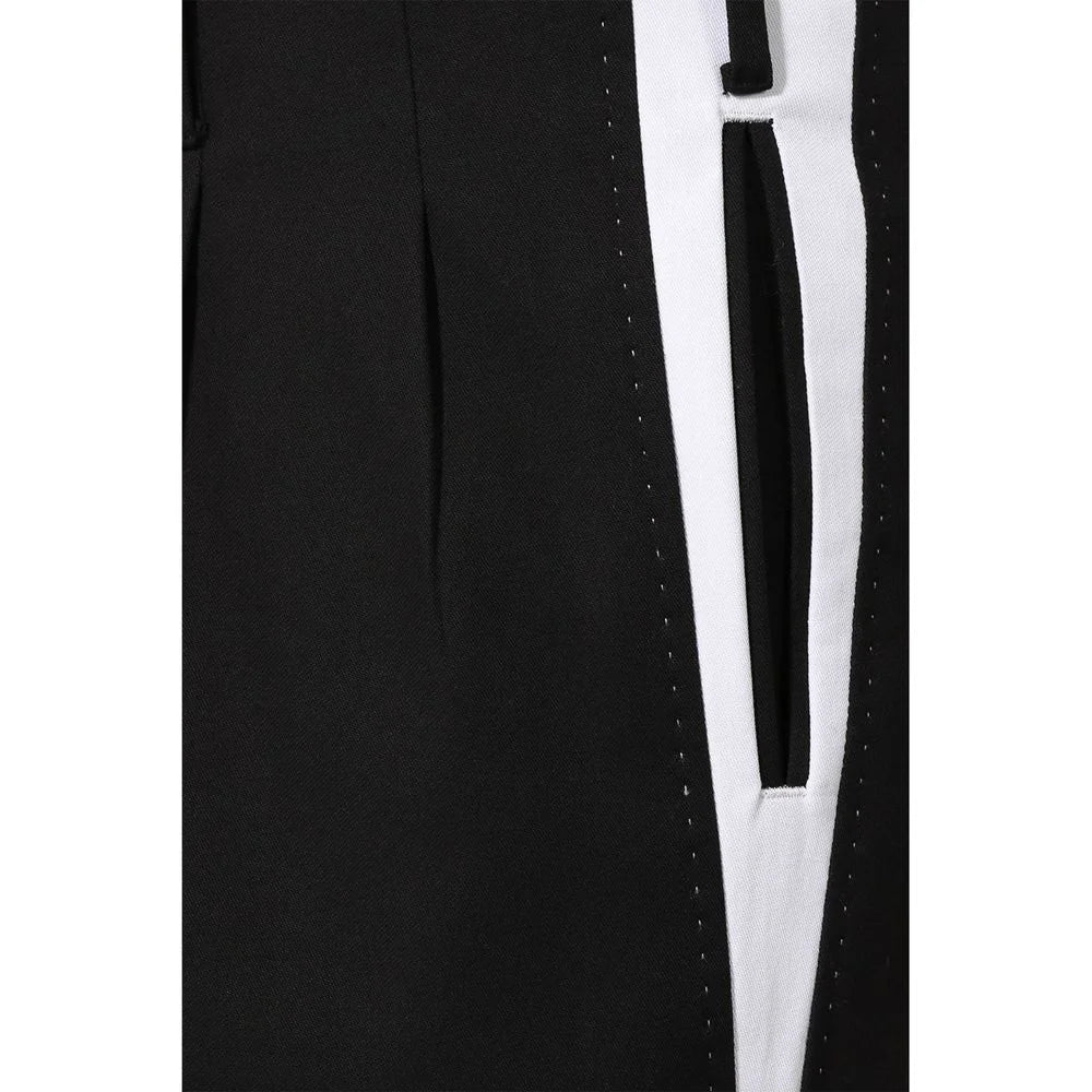 Dolce & Gabbana Black Cotton Casual Pants - 48 | M