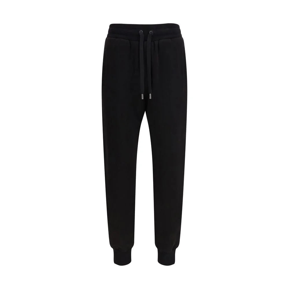 Dolce & Gabbana Μαύρο βαμβακερό παντελόνι casual - IT46 | S