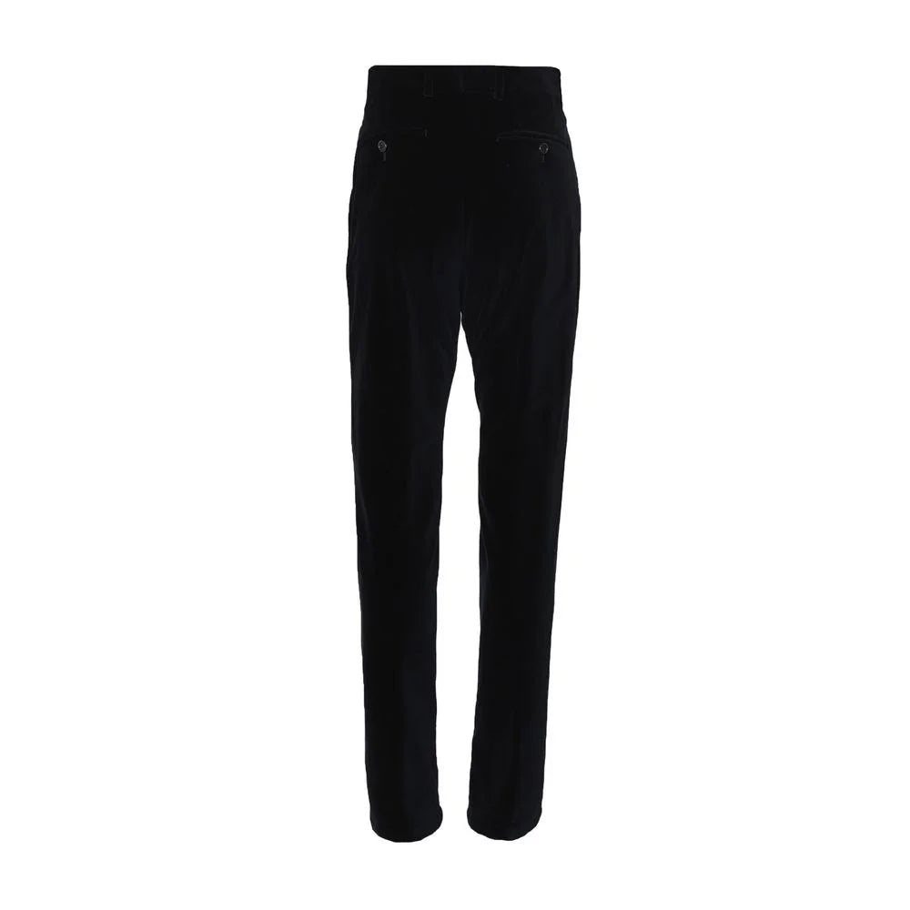 Dolce & Gabbana Black Cotton Casual Pants - IT46 | S