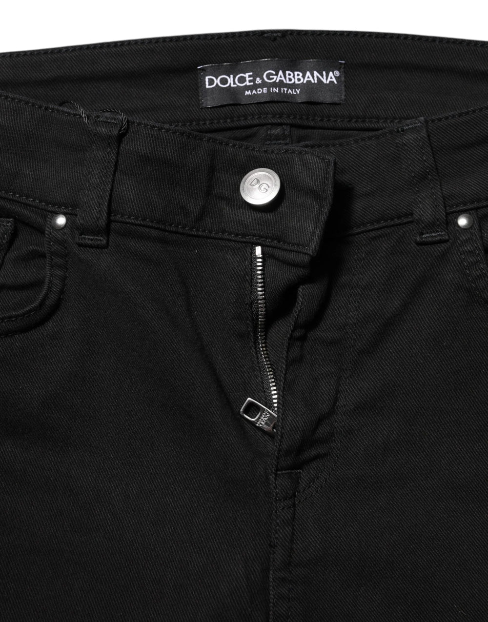 Dolce & Gabbana Black Cotton Casual Skinny Denim Jeans - IT36|XXS