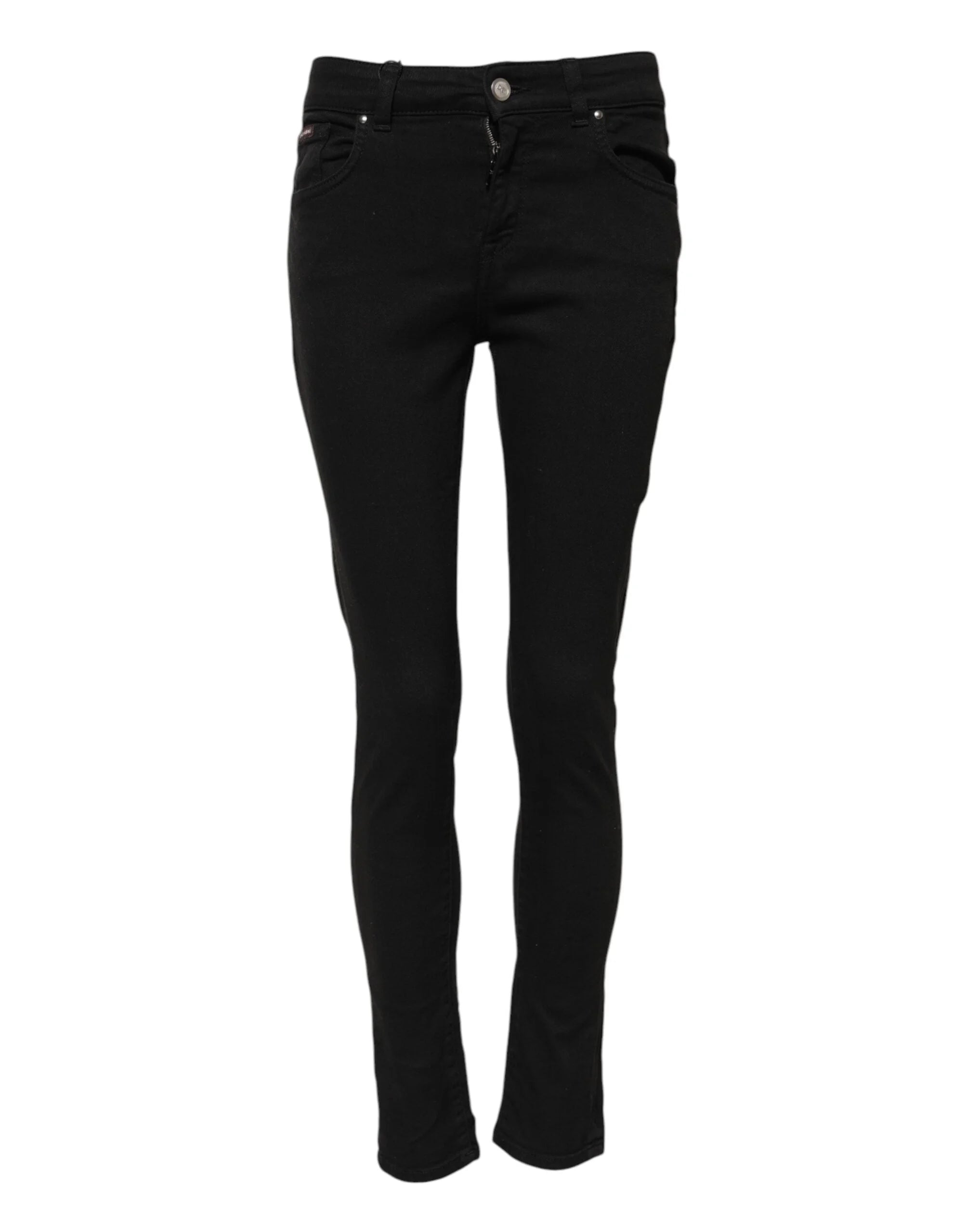 Dolce & Gabbana Black Cotton Casual Skinny Denim Jeans - IT36|XXS
