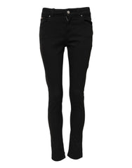 Dolce & Gabbana Black Cotton Casual Skinny Denim Jeans - IT36|XXS