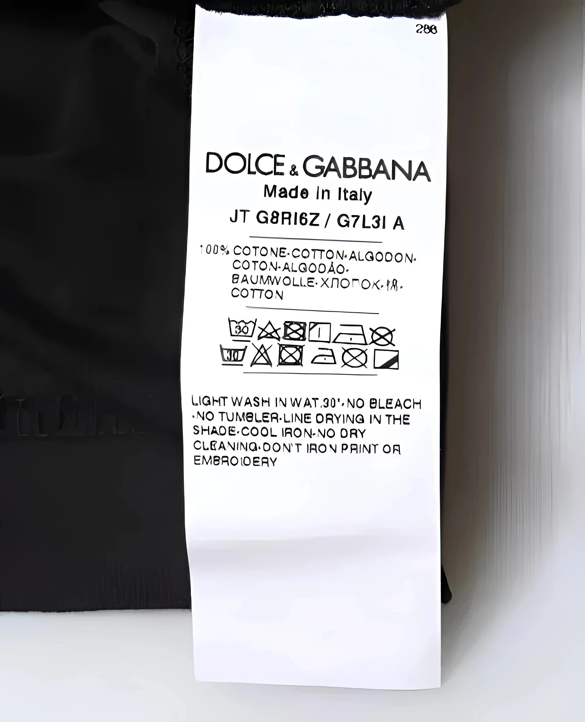 Dolce & Gabbana Black Cotton Crew Neck Short Sleeves T-shirt - IT48 | M - T-Shirts