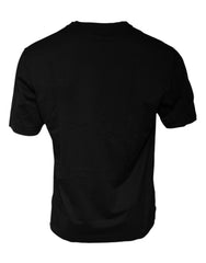 Dolce & Gabbana Black Cotton Crew Neck Short Sleeves T-shirt - IT48 | M - T-Shirts
