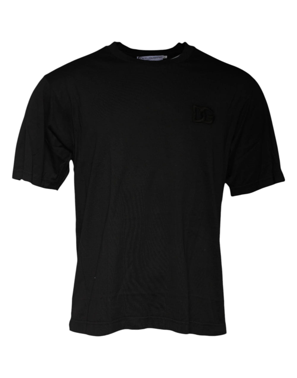 Dolce & Gabbana Black Cotton Crew Neck Short Sleeves T-shirt - IT48 | M - T-Shirts