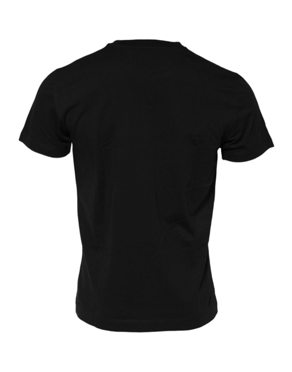 Dolce & Gabbana Black Cotton Crew Neck Short Sleeves T-shirt - IT50 | L - T-Shirts
