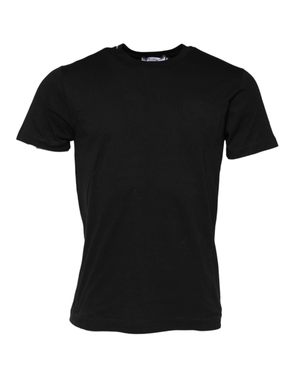 Dolce & Gabbana Black Cotton Crew Neck Short Sleeves T-shirt - IT50 | L - T-Shirts