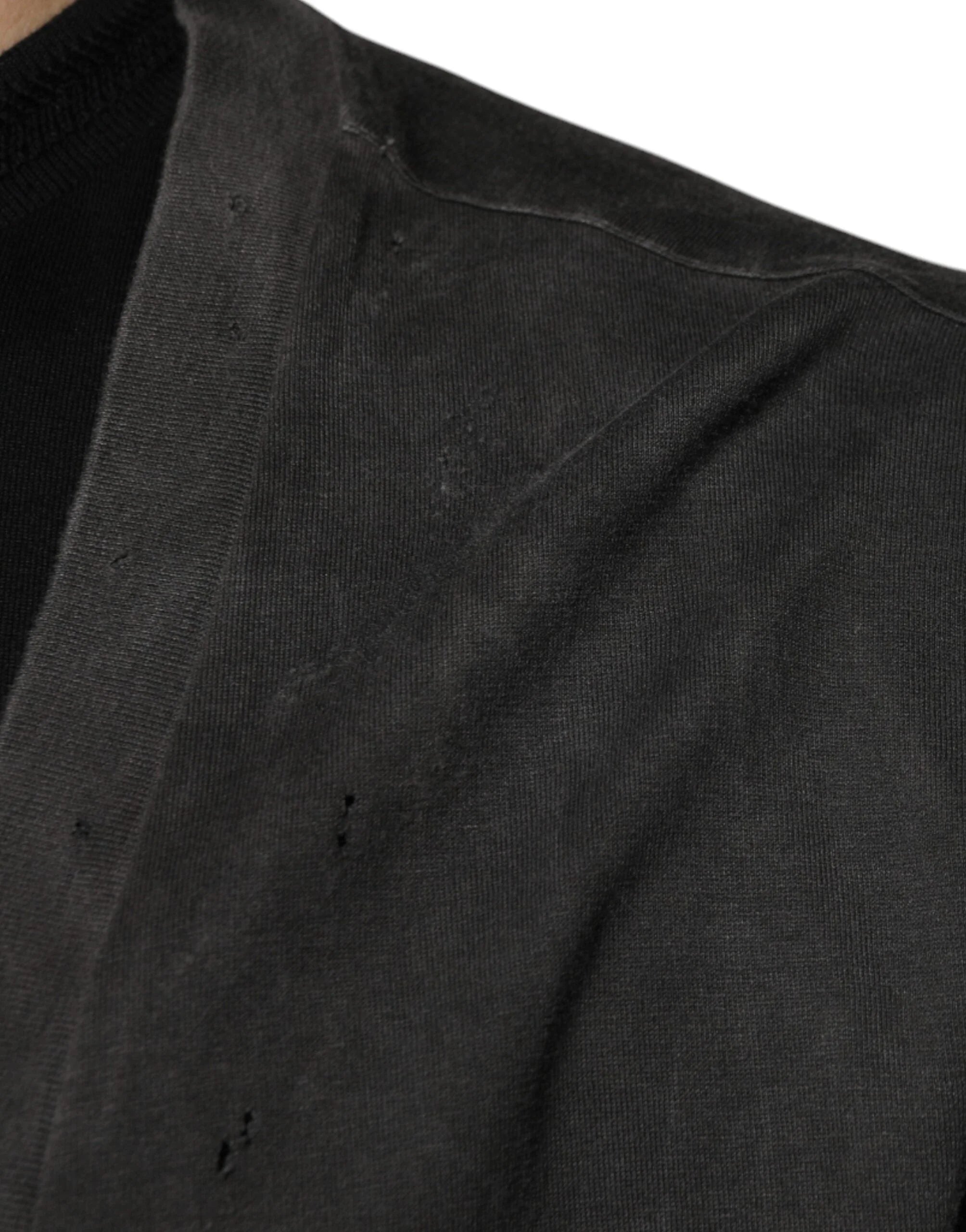 Dolce & Gabbana Black Cotton Crew Neck Short Sleeves T-shirt - IT54 | XL - T-Shirts