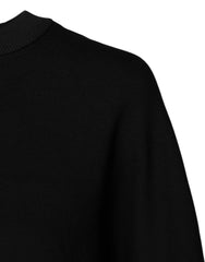 Dolce & Gabbana Black Cotton Crew Neck Sweatshirt Sweater - IT38 | XS - Sweatshirts