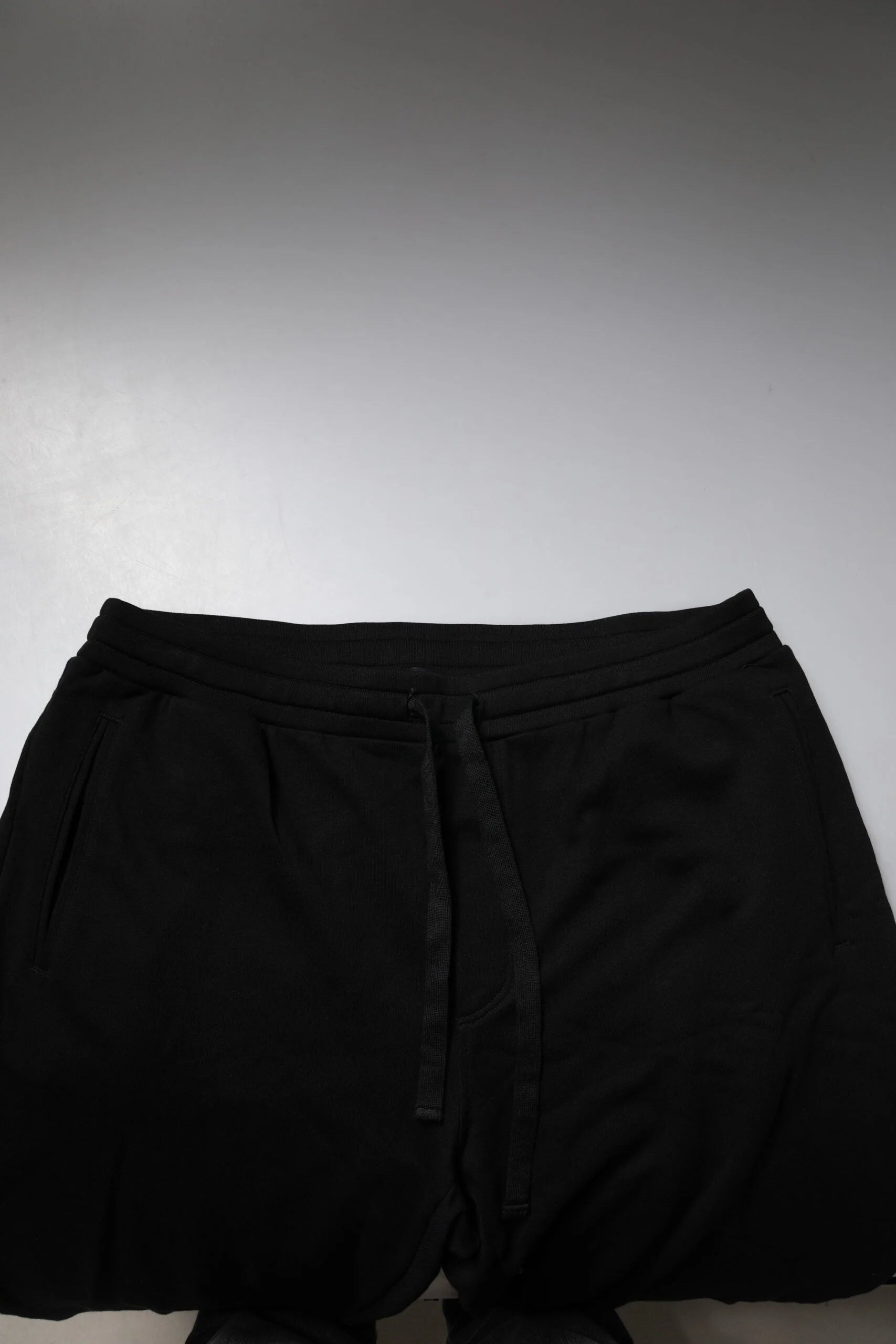 Dolce & Gabbana Black Cotton Crown Logo Jogger Pants - IT58 | 3XL - Joggers