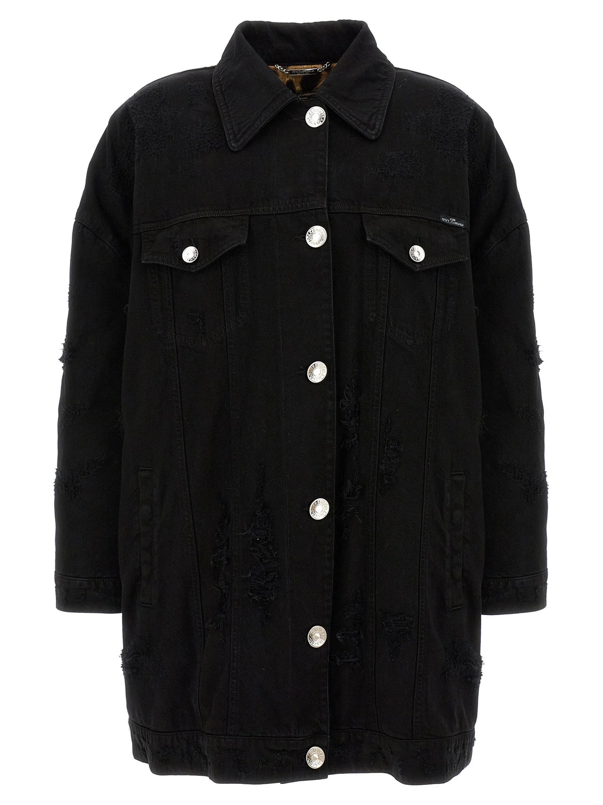 Jachetă din denim de bumbac neagră Dolce & Gabbana - IT42