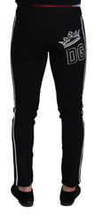Dolce & Gabbana Black Cotton DG Crown Men Denim Jeans - IT48 | M - Jeans