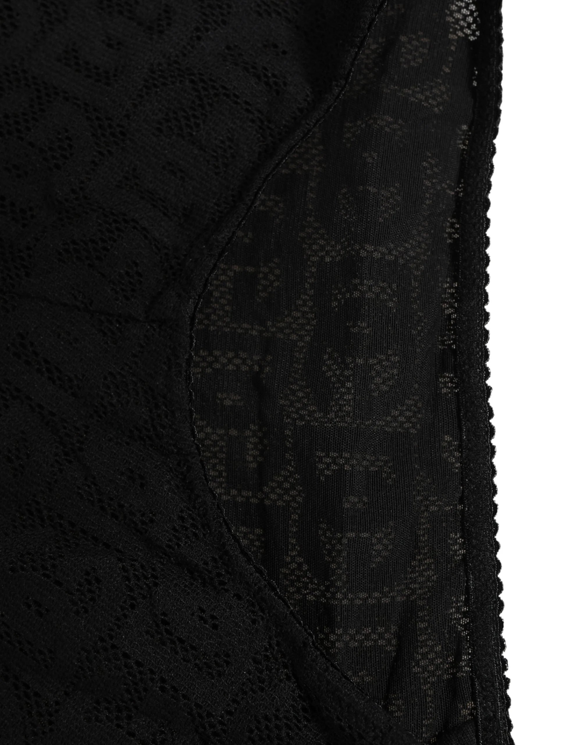 Dolce & Gabbana fekete pamut DG logós magas derekú deréktámaszos alsónadrág - IT2 | S