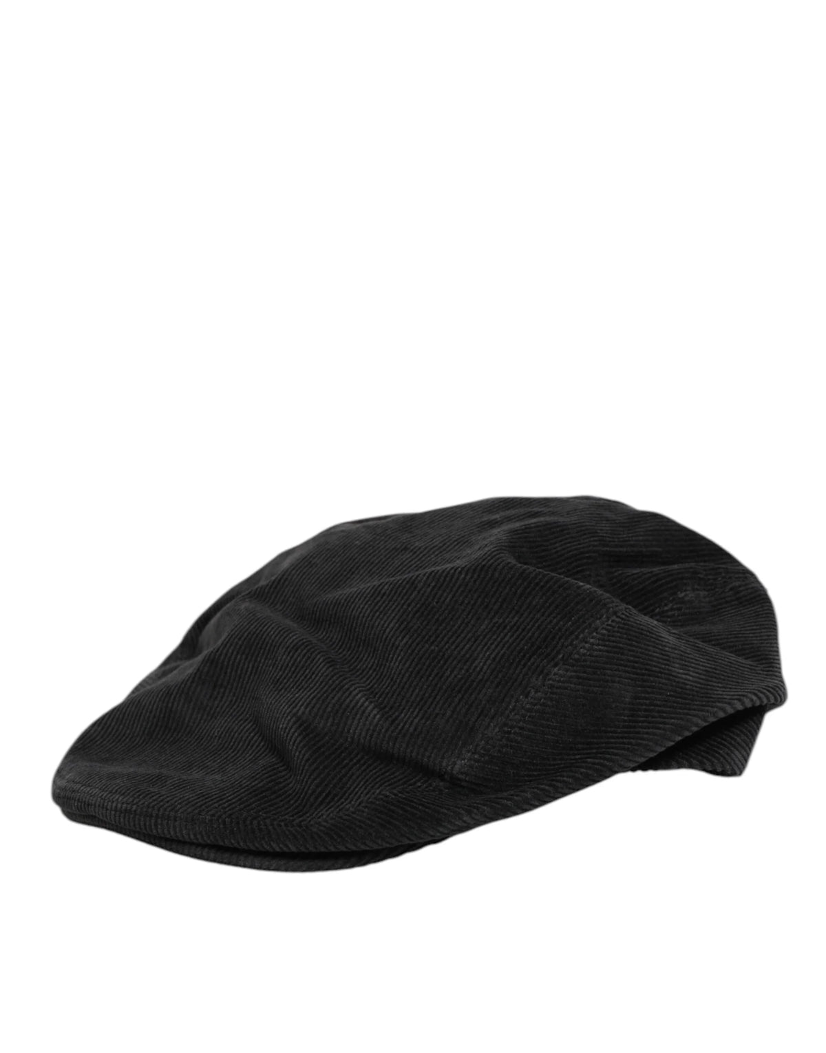 Dolce & Gabbana Black Cotton DG Logo Newsboy Cloth Capello Hat - 57 cm|S - Flat Caps
