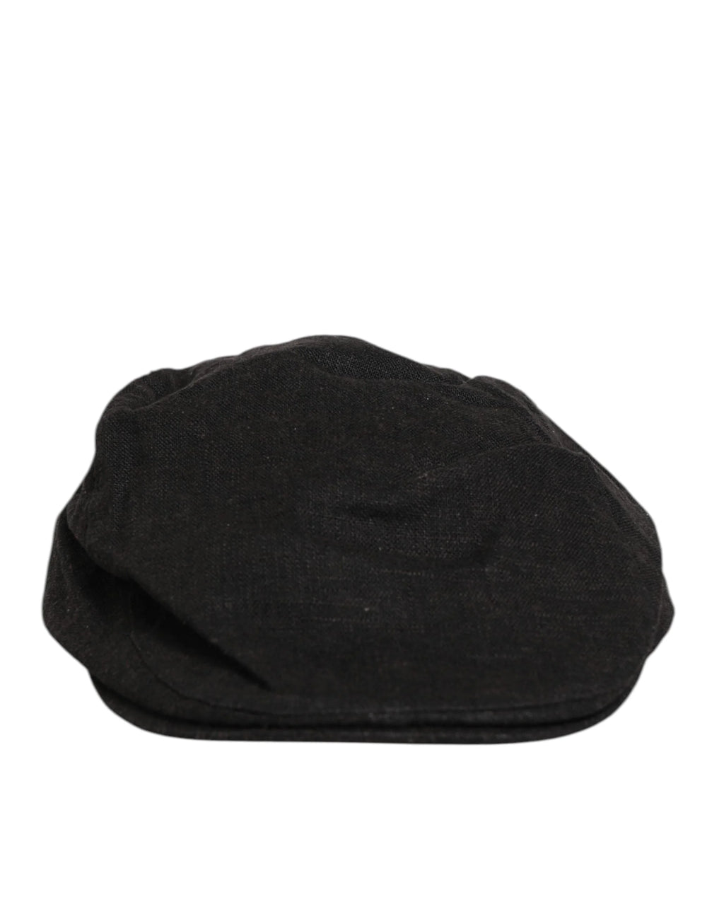 Dolce & Gabbana Black Cotton DG Logo Newsboy Cloth Capello Hat - 58 cm|M - Flat Caps