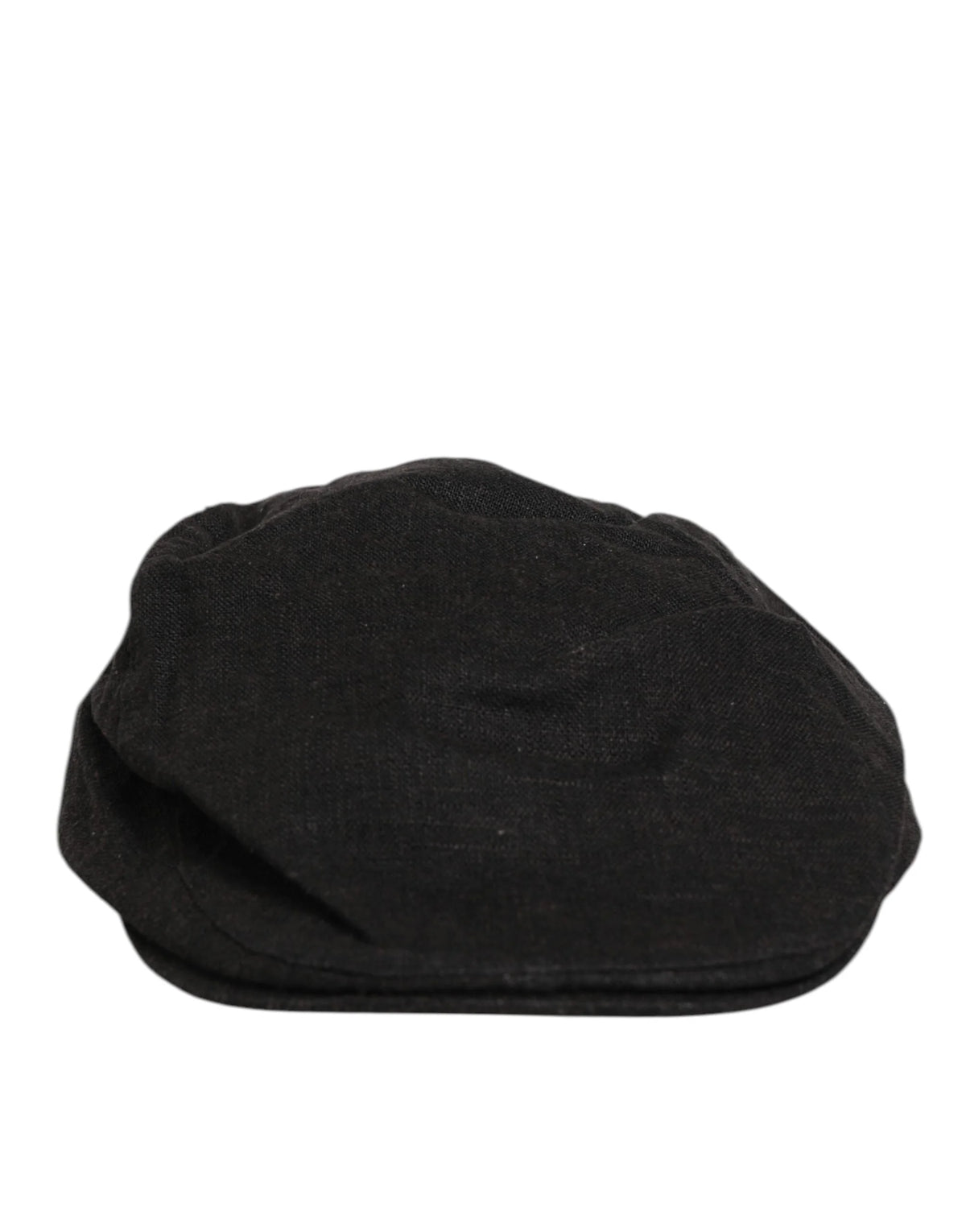 Dolce & Gabbana Black Cotton DG Logo Newsboy Cloth Capello Hat - 58 cm|M - Flat Caps